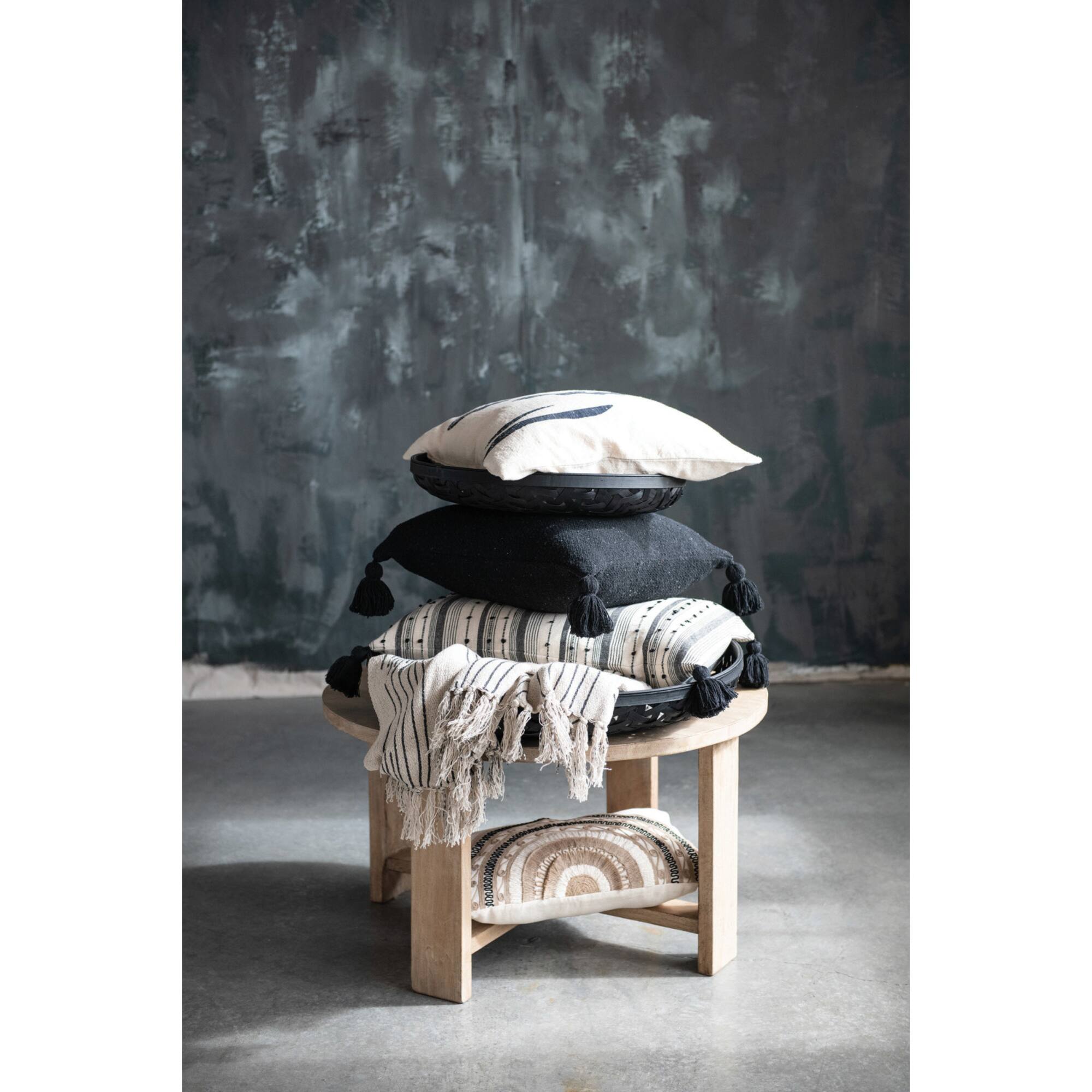 Hello Honey® Rustic Boho Sunrise Cotton & Linen Lumbar Pillow